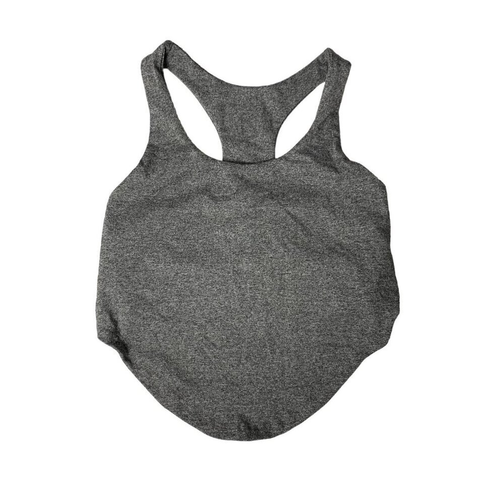FIVE XS Gray Racerback Crop Tank Activewear Gym Yoga Fitness‎ Top